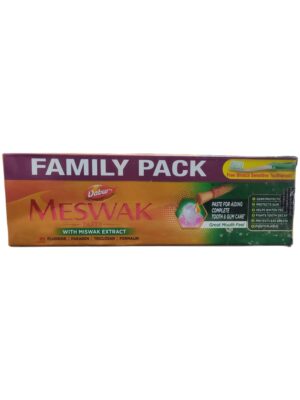 Dabur Meshwak Toothpaste Combo Pack  200G+100G+ Free toothbrush Worth 25/-