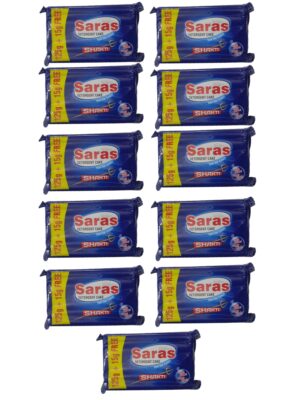 Saras Blue Detergent Bar ( Cake ) 11 Pieces 140gram per piece