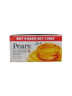 Pears Pure and Gentle soap 150gram 4 pieces + 125gram 1piece free