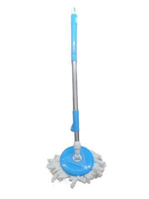 360° Rotating Mop with Microfiber Head & Adjustable Rod
